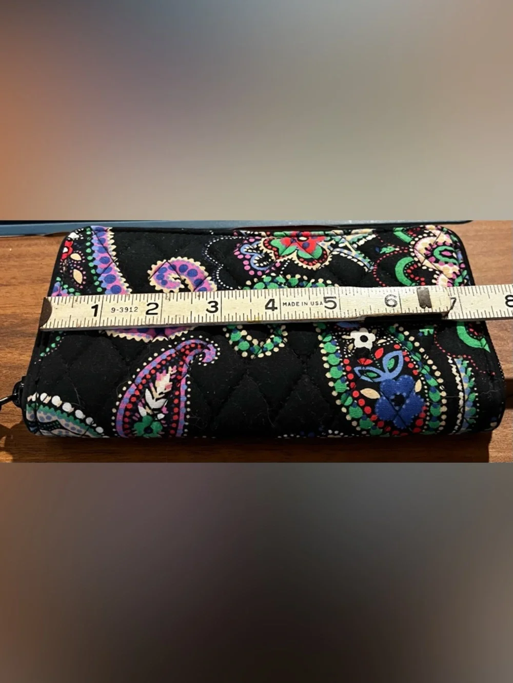 Vera Bradley Georgia Zip Around Wallet Retired Pattern Kiev Paisley EUC! - Picture 10 of 11